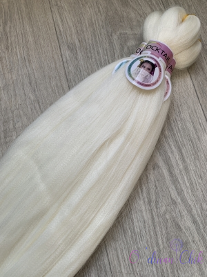 Канекалон Cocktail braid Basic 1-2 (White) (100г/140см)