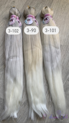 Канекалон Cocktail Rainbow 3-102 (101/99/White) (100г/140см)