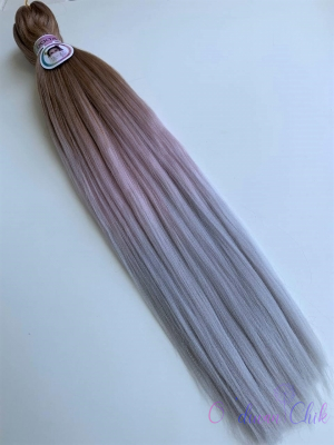 Канекалон Cocktail Rainbow 3-105 (27/Rose gold/99) (100г/140см)