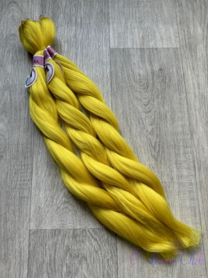 Канекалон Cocktail braid Basic 1-55 (Yellow-N) (100г/140см) FE